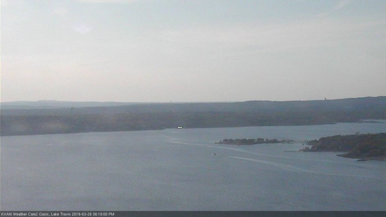 Lake Travis webcam, March 26, 2019 5:20 PM CT