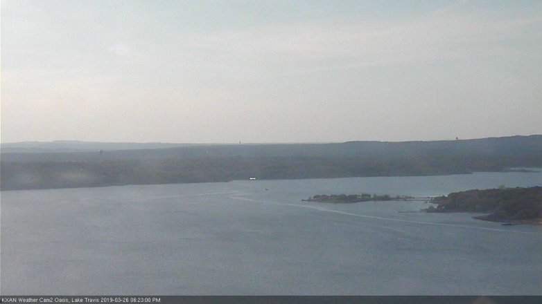 Lake Travis webcam, March 26, 2019 5:25 PM CT