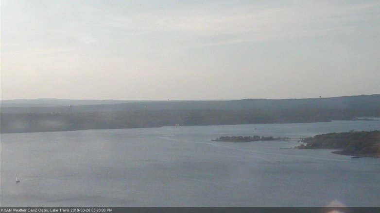 Lake Travis webcam, March 26, 2019 5:30 PM CT