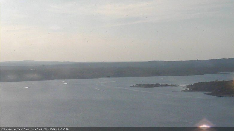 Lake Travis webcam, March 26, 2019 5:35 PM CT
