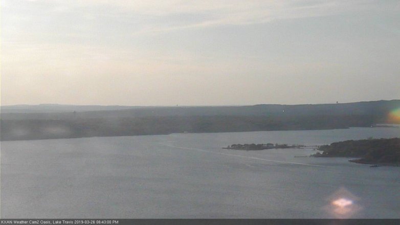 Lake Travis webcam, March 26, 2019 5:45 PM CT