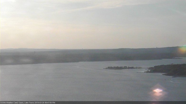 Lake Travis webcam, March 26, 2019 5:50 PM CT