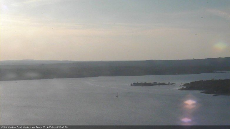 Lake Travis webcam, March 26, 2019 6:00 PM CT