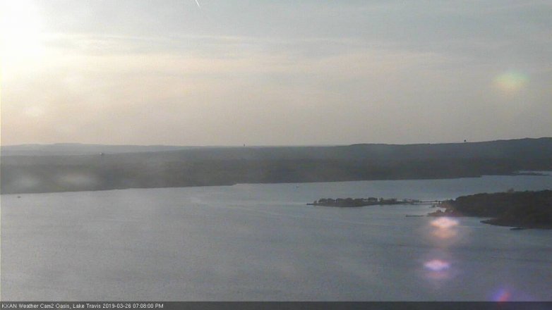 Lake Travis webcam, March 26, 2019 6:10 PM CT