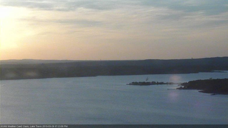 Lake Travis webcam, March 26, 2019 6:25 PM CT