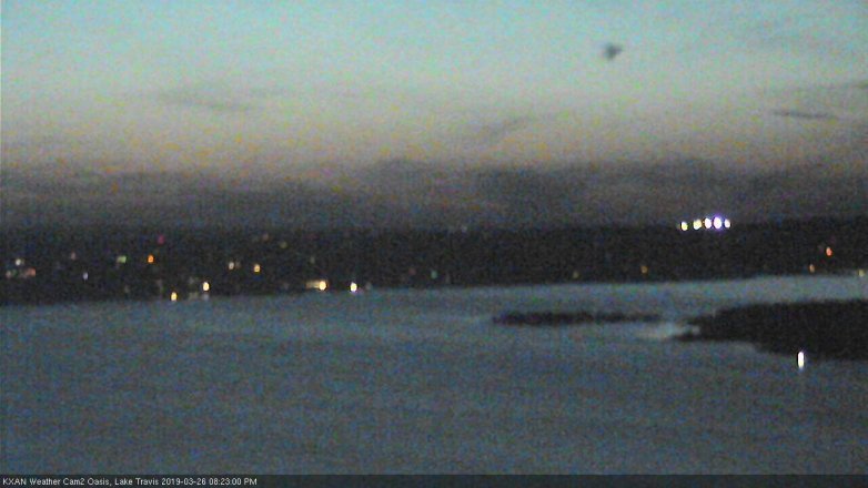 Lake Travis webcam, March 26, 2019 7:25 PM CT