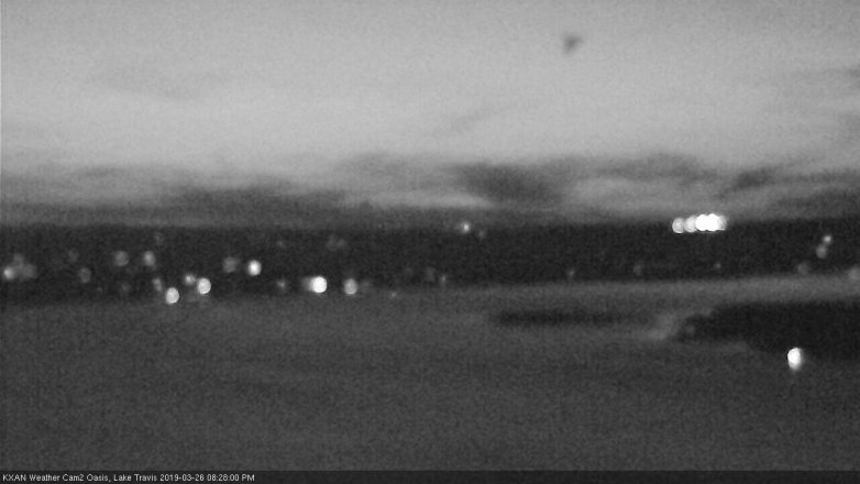 Lake Travis webcam, March 26, 2019 7:30 PM CT