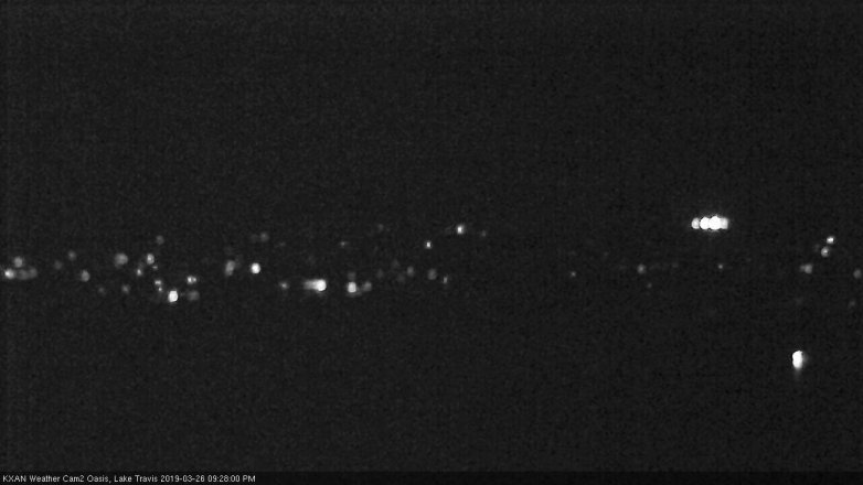 Lake Travis webcam, March 26, 2019 8:30 PM CT