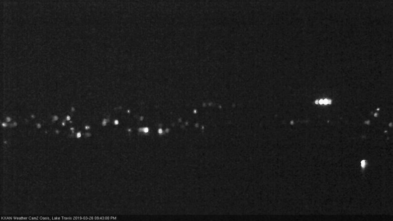 Lake Travis webcam, March 26, 2019 8:45 PM CT