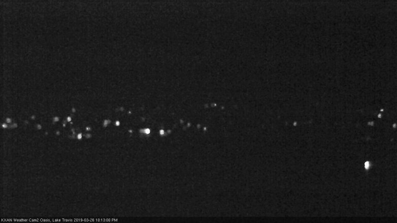 Lake Travis webcam, March 26, 2019 9:15 PM CT