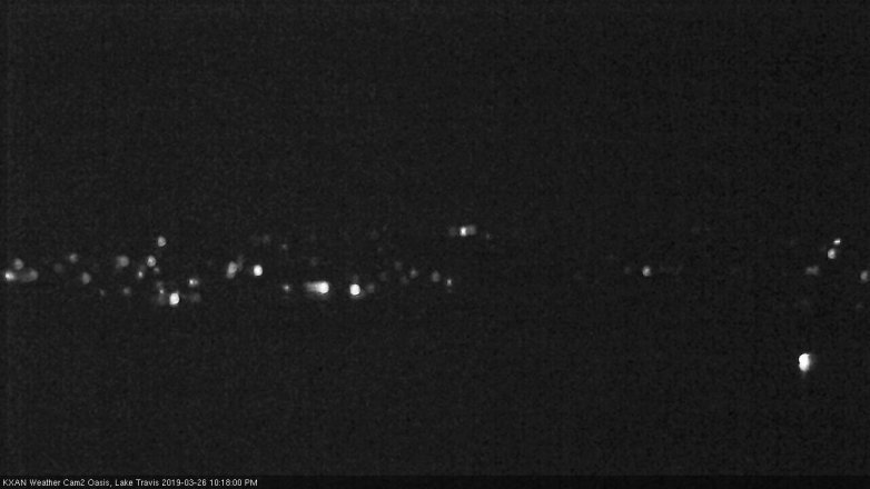 Lake Travis webcam, March 26, 2019 9:20 PM CT