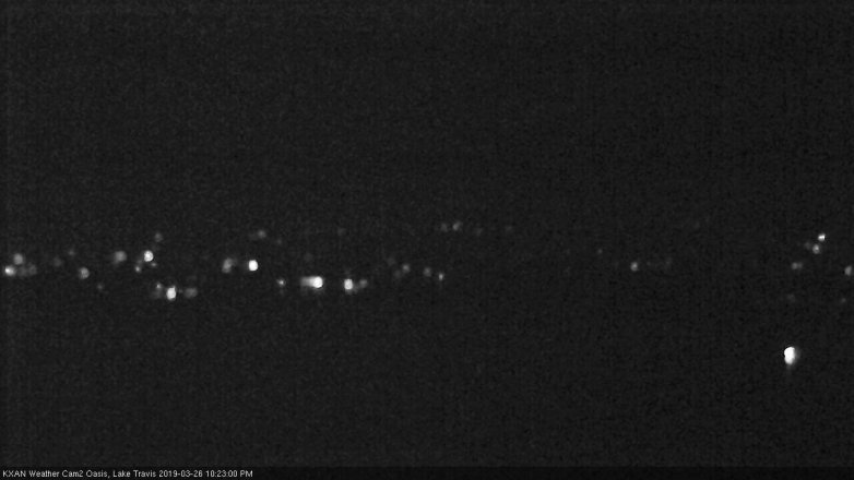 Lake Travis webcam, March 26, 2019 9:25 PM CT
