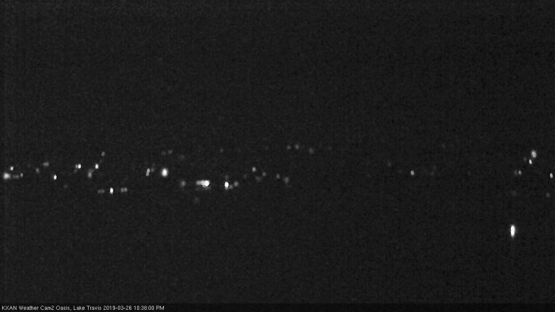 Lake Travis webcam, March 26, 2019 9:40 PM CT