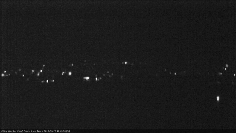 Lake Travis webcam, March 26, 2019 9:45 PM CT