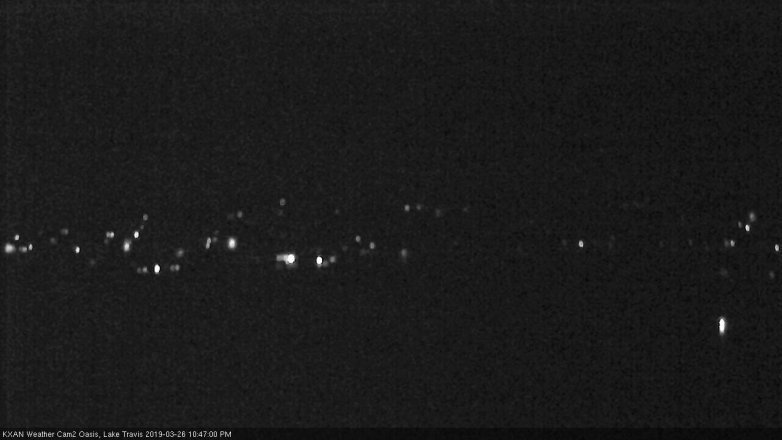 Lake Travis webcam, March 26, 2019 9:50 PM CT