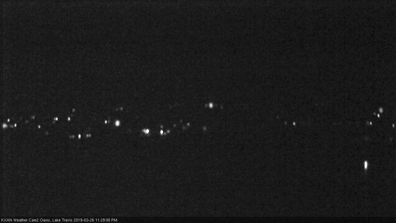 Lake Travis webcam, March 26, 2019 10:30 PM CT