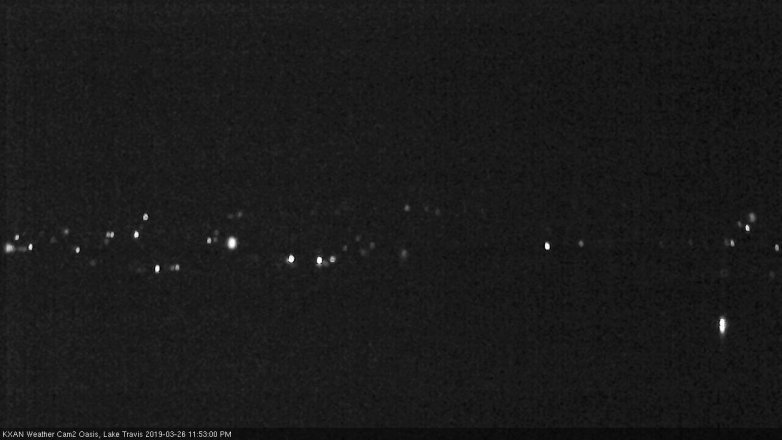 Lake Travis webcam, March 26, 2019 10:55 PM CT