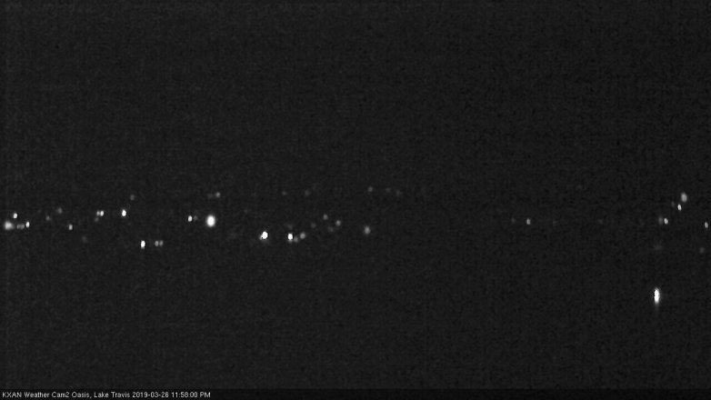 Lake Travis webcam, March 26, 2019 11:00 PM CT