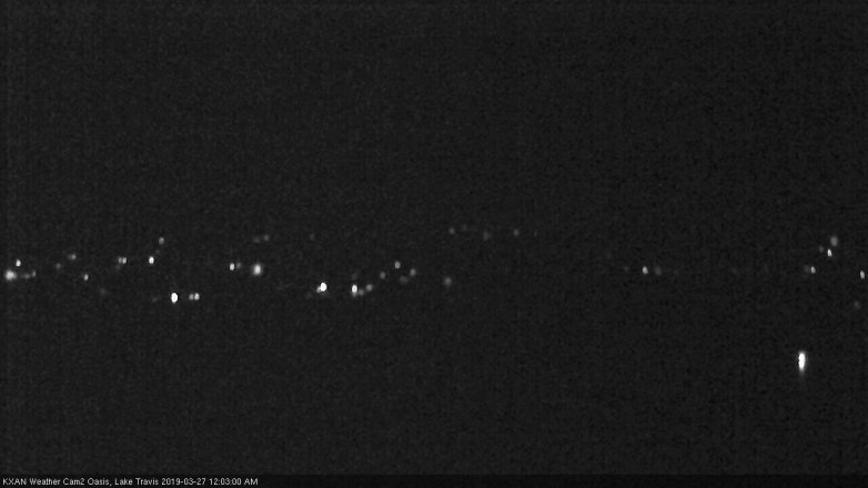 Lake Travis webcam, March 26, 2019 11:05 PM CT