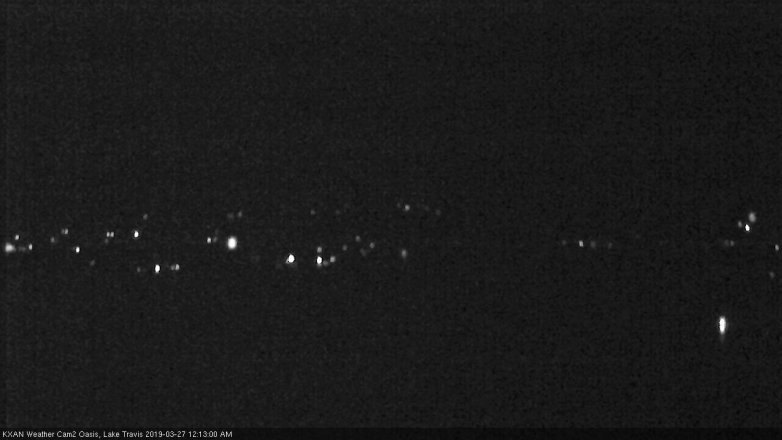 Lake Travis webcam, March 26, 2019 11:15 PM CT