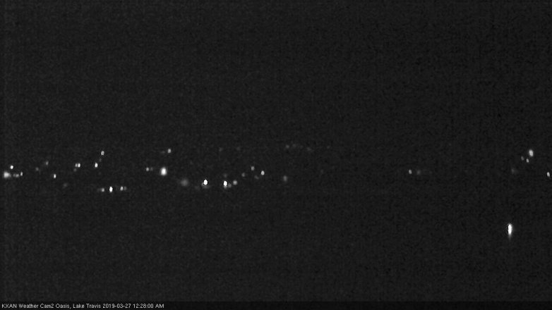 Lake Travis webcam, March 26, 2019 11:30 PM CT