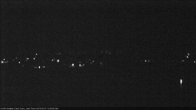 Lake Travis webcam, March 26, 2019 11:45 PM CT