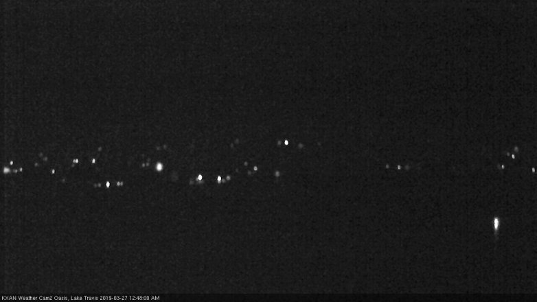 Lake Travis webcam, March 26, 2019 11:50 PM CT