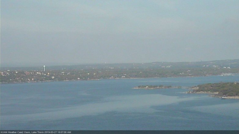 Lake Travis webcam, March 27, 2019 9:10 AM CT