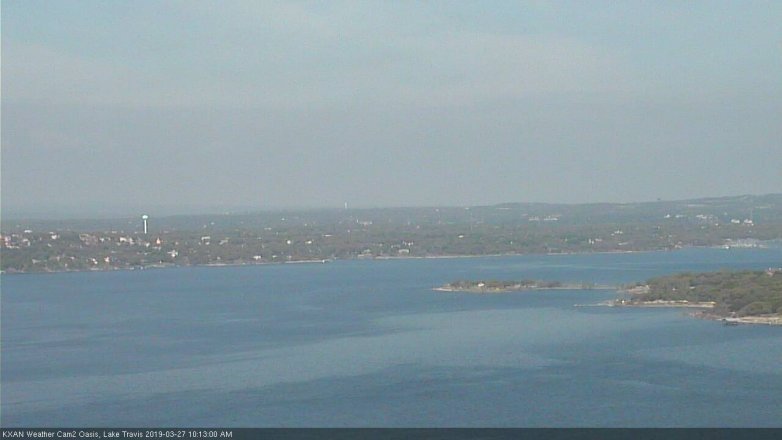Lake Travis webcam, March 27, 2019 9:15 AM CT