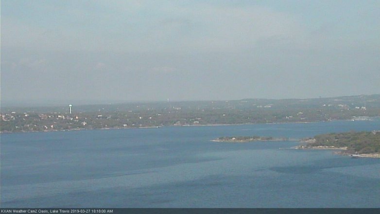 Lake Travis webcam, March 27, 2019 9:20 AM CT