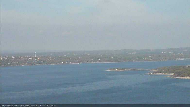 Lake Travis webcam, March 27, 2019 9:25 AM CT
