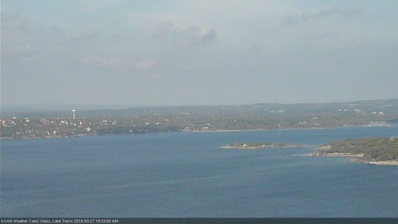 Lake Travis webcam, March 27, 2019 9:35 AM CT