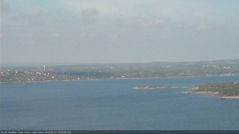 Lake Travis webcam, March 27, 2019 9:40 AM CT