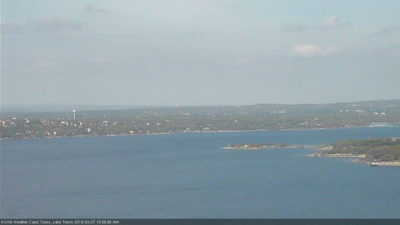 Lake Travis webcam, March 27, 2019 10:00 AM CT