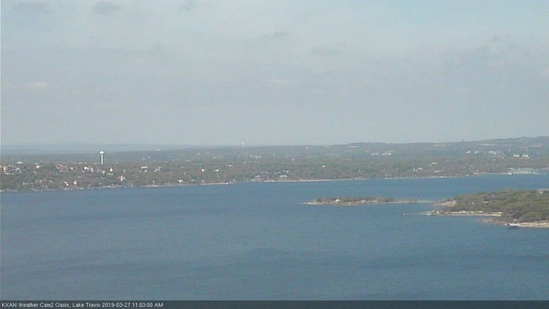Lake Travis webcam, March 27, 2019 10:05 AM CT