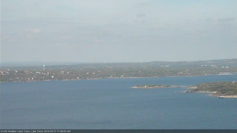Lake Travis webcam, March 27, 2019 10:10 AM CT