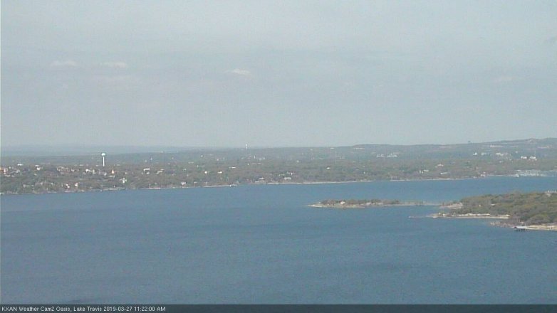 Lake Travis webcam, March 27, 2019 10:25 AM CT