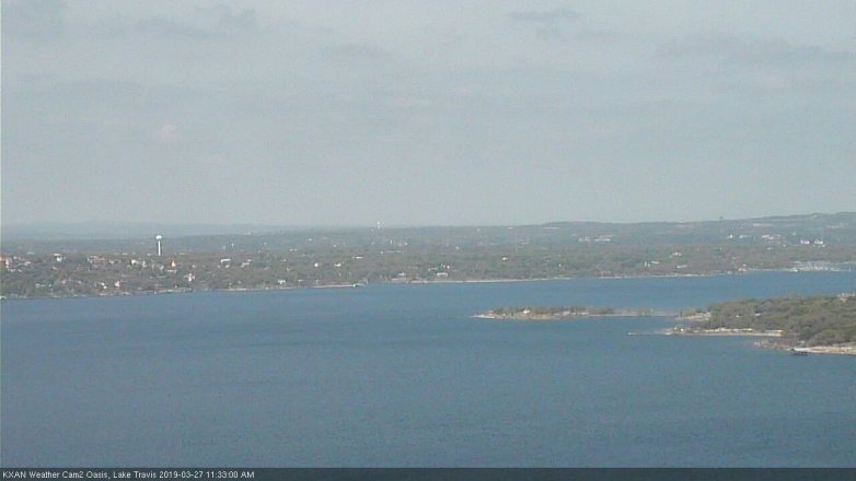 Lake Travis webcam, March 27, 2019 10:35 AM CT