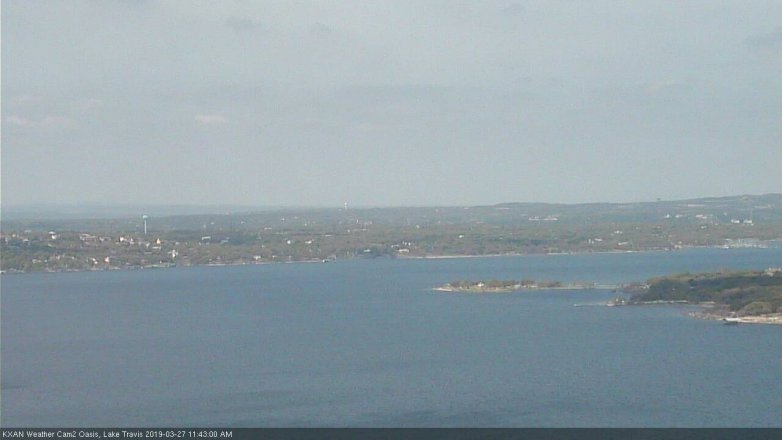 Lake Travis webcam, March 27, 2019 10:45 AM CT