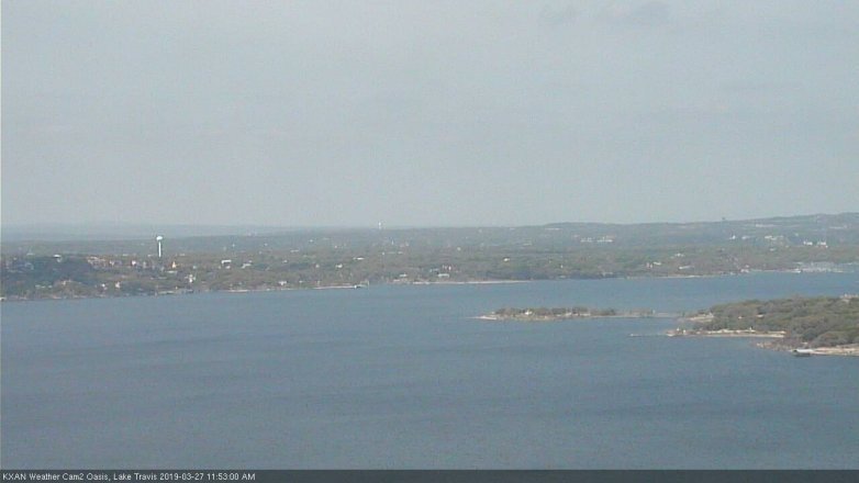 Lake Travis webcam, March 27, 2019 10:55 AM CT
