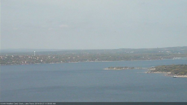 Lake Travis webcam, March 27, 2019 11:00 AM CT