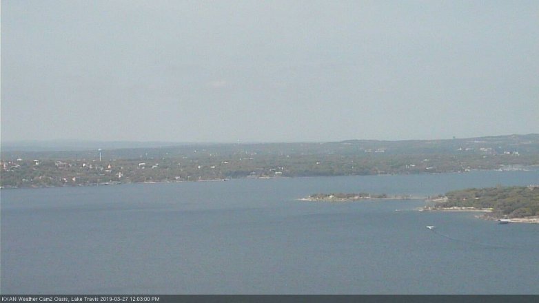 Lake Travis webcam, March 27, 2019 11:05 AM CT