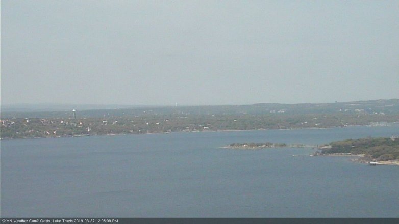 Lake Travis webcam, March 27, 2019 11:10 AM CT