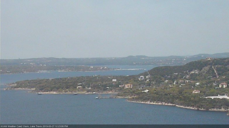 Lake Travis webcam, March 27, 2019 11:25 AM CT