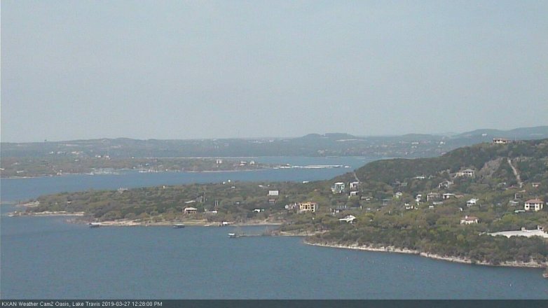 Lake Travis webcam, March 27, 2019 11:30 AM CT