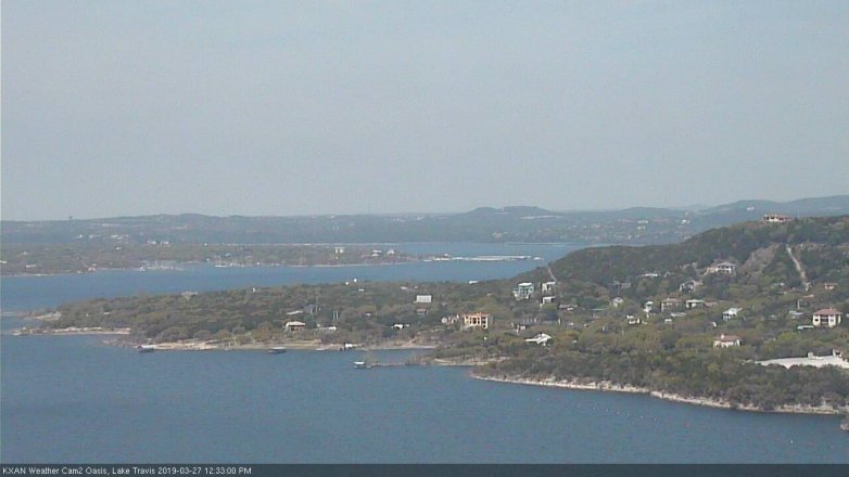 Lake Travis webcam, March 27, 2019 11:35 AM CT