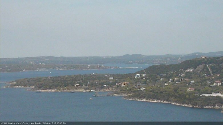 Lake Travis webcam, March 27, 2019 11:40 AM CT