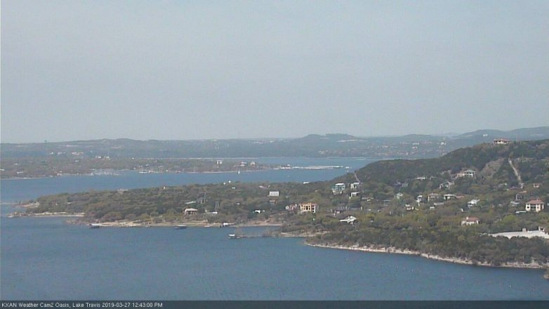 Lake Travis webcam, March 27, 2019 11:45 AM CT