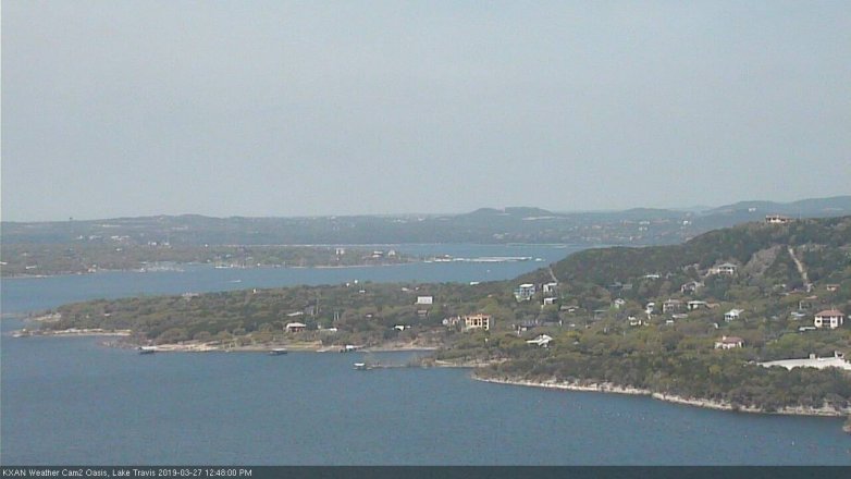 Lake Travis webcam, March 27, 2019 11:50 AM CT