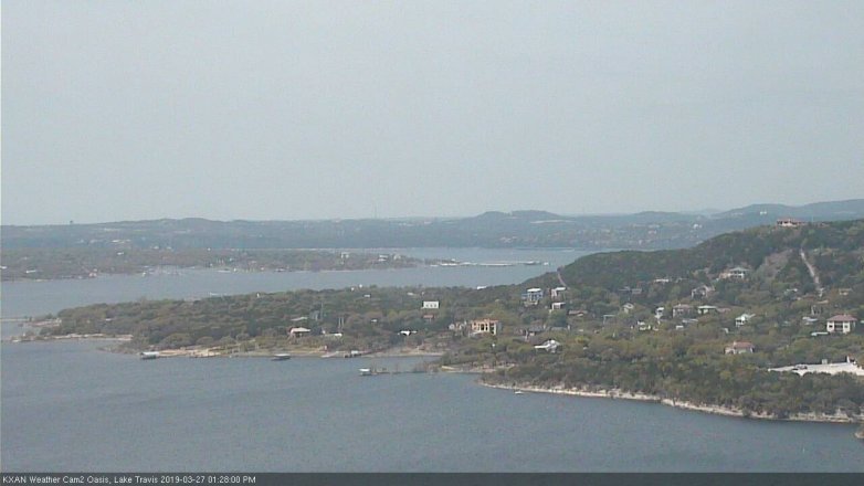 Lake Travis webcam, March 27, 2019 12:30 PM CT